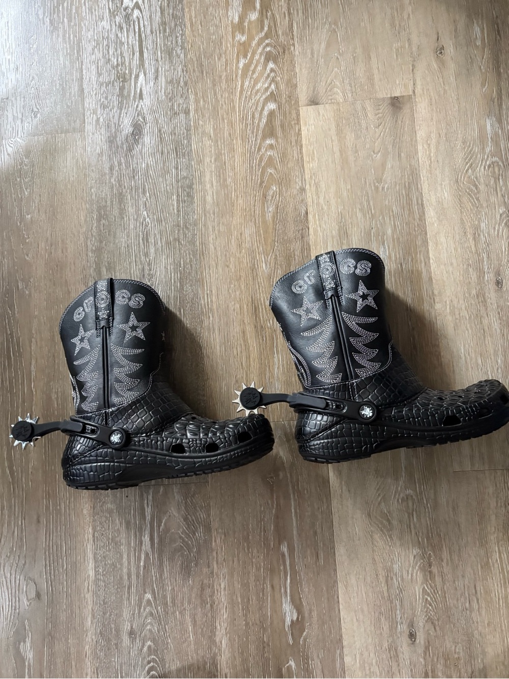 Croc Cowboy Boots W/7 M/5